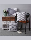 Romantyczny szary geometryczny wzór poszewka na poduszkę kolorowe prosty pasek Sofa poszewka dzienny dekoracja sypialni polieste