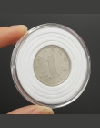 Pojemnik Box 20 sztuk monety kapsułki 46mm stosowane jasne okrągłe z tworzywa sztucznego etui do przechowywania kolekcja wyświet