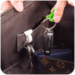 Wbudowany uchwyt na klucze przechowywania organizator dla klucze w hak do torby na klucze organizacja losowy kolor 1 sztuka