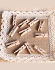 20 sztuk DIYSmall rozmiar 35mm X 10mm Mini naturalne drewniane klipsy do fototapeta klipy klip Clothespin Craft dekoracje kołki 