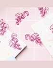5 sztuk przenośne zakładek „ hotele ”oraz „ wynajem samochodów” na górze Flamingo kształt materiał metalowy klipy do znakowania 