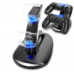 LED ładowane na USB pilot zdalnego sterowania ładowarki stojak na konsolę PlayStation 4 PS4 Slim Pro Dualshock 4 bezprzewodowy g