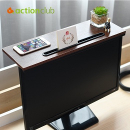 ACTIONCLUB komputer biurowy Monitor Top półka do przechowywania mocowania stojak TV Home biurko partycji organizator Box stojak