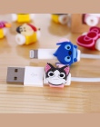 Cute Cartoon kabel Protector pokrywa linia danych przewód ochrony silikonowe USB ładowarka zestaw słuchawkowy Dataline Protector