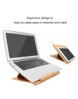 ICozzier oryginalny Bamboo składany podstawka do laptopa uchwyt regulowany Notebook tablet domu biurko na biurko łóżko rozprasza