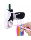 1 zestaw kreatywny automatyczny plastikowy Lazy dozownik pasty do zębów 5 szczoteczka do zębów uchwyt do wyciskania półki łazien