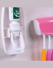1 zestaw kreatywny automatyczny plastikowy Lazy dozownik pasty do zębów 5 szczoteczka do zębów uchwyt do wyciskania półki łazien