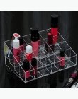 24 siatka przezroczysta szminka przezroczysty akryl wyświetlacz stojak kosmetyczne pudełko do przechowywania makijaż organizator