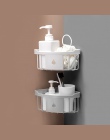 TENSKE-bezpłatny do montażu na ścianie statyw stojak z tworzywa sztucznego łazienka Kitchen Corner rack organizator półka po pry