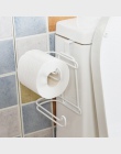 Żelaza 2 warstwy papier toaletowy haki papieru półka łazienka wiszący organizer trwałe drzwi do kredensu kuchennego uchwyt na rę