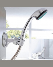 Głowica prysznicowa uchwyt słuchawki Chrome uchwyt ścienny do łazienki regulowany uchwyt ssący silne montowany na ścianie silne 