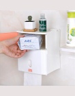 Podwójna warstwa łazienka pudełko do przechowywania papier toaletowy podpaska higieniczna przechowywania uchwyt do montażu na śc