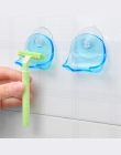 Przyssawka golarka do przechowywania wieszak na ręczniki łazienka uchwyt do golenia promocja 1 sztuka jasne niebieskie plastikow