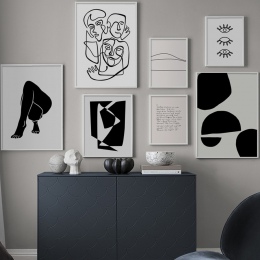 Streszczenie Body Art drukuje minimalistyczny linia Nordic plakaty i reprodukcje obraz ścienny na płótnie zdjęcia ścienny do sal