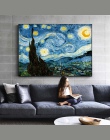 Impresjonistów Van Gogh gwiaździsta noc obrazy olejne druk na płótnie gwiaździsta noc dekoracyjne obrazy do salonu Cuadros Decor