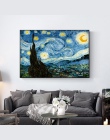 Impresjonistów Van Gogh gwiaździsta noc obrazy olejne druk na płótnie gwiaździsta noc dekoracyjne obrazy do salonu Cuadros Decor