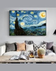 Impresjonistów Van Gogh gwiaździsta noc obrazy olejne druk na płótnie gwiaździsta noc dekoracyjne obrazy do salonu Cuadros Decor