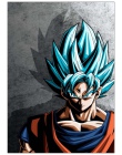 Dragon Ball Z Goku Anime plakat biały papier powlekany drukuj malarstwo dla dzieci pokoju dekoracje ścienne ozdoby do dekoracji 