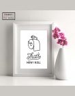 Śmieszne łazienka druku, który jest jak i rolki obraz drukowany na płótnie plakat łazienka Wall Art Home Decoration