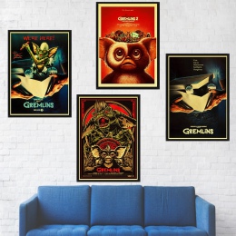 Fantasy horror gremliny plakat Retro styl dekoracyjny papier pakowy druku DIY Wall art malowanie naklejki do domu plakaty