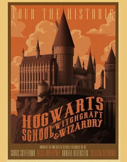 Nowe plakaty i reprodukcje Harry Potter hogwart ekspresowe ulica pokątna Hogsmeade itp dobrej jakości i fabryka-plakaty filmowe 