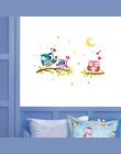 43 cm * 63 cm wymienny wodoodporna Cartoon zwierząt sowa naklejki ścienne dla dzieci pokoje tapeta z PVC do pokoju dekoracje dom