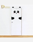 Nordic styl zwierząt Panda królik 3D naklejki ścienne dla dzieci pokoje drzwi domu naklejka dekoracyjna lodówka wymienny plakat 