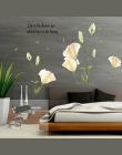 Naklejki ścienne eleganckie lilie na naklejki ścienne Home Decor sypialnia tło naklejki ścienne gorąca LXY9