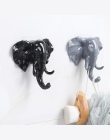 Słoń głowy zwierząt ściany drzwi odzież hak wyświetlacz stojaki do przechowywania samoprzylepne wieszak torba klucze przyklejony