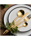 KuBac 2017 nowy 24 sztuk/zestaw złoty Leon Top nóż do steków ze stali nierdzewnej nóż widelec Party sztućce obiadowy zestaw urzą