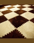 Wykwintne 30*30 cm dzieci pianka dywan podkładka do puzzli EVA Shaggy aksamitna podłogowe dla dzieci 7 kolory Eva Mat tapetes pa