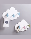 Nowy Cloud kształt PP na ścianie haczyki dekoracyjne samoprzylepne lepkie haki na ubrania wiszące wieszak uchwyt na klucze organ