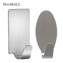 Hoomall 6 sztuk samoprzylepne kuchnia ściany drzwi hak uchwyt ze stali nierdzewnej wieszak idealny do drzwi do łazienki ścienne 