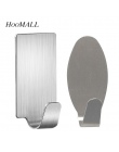 Hoomall 6 sztuk samoprzylepne kuchnia ściany drzwi hak uchwyt ze stali nierdzewnej wieszak idealny do drzwi do łazienki ścienne 