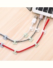 Hot Mini drutu organizer do kabli danych komputerowych zaciski kablowe Fixer linii organizatorzy przewód krawat zaciski samoprzy