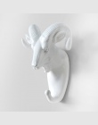Kreatywny 3D wieszaki ścienne dekoracji zwierząt drzwi haki dekoracyjne wieszak na płaszcz żywicy haki Deer Rhino słoń żyrafa ko