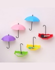 3 sztuk/partia kreatywny parasol kształt hak do montażu na ścianie klucz uchwyt stojak do przechowywania wieszaczki do łazienki 