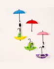 3 sztuk/partia kreatywny parasol kształt hak do montażu na ścianie klucz uchwyt stojak do przechowywania wieszaczki do łazienki 