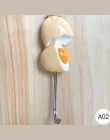 Śliczne żywica jajko kształt kuchnia hak silny klej wklej haki do aranżacji sypialnia kuchnia narzędzia utrzymać dom w czystości