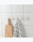 Sqinans 1 pc/3 sztuk/5 sztuk bez szwu klej silny przezroczyste ściany haki wieszak do łazienki w kuchni uchwyt na ścianę wieszak