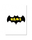 Batman maska przedszkole cytaty Wall Art Canvas plakaty i reprodukcje Cartoon malarstwo dekoracyjne zdjęcia dla dzieci chłopcy d