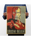 Iron Man w stylu Vintage plakat plakaty z papieru Kraft rysunek klasyczny plakat Bar obrazy do dekoracji mieszkania naklejki ści