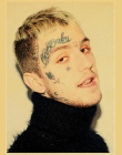 Hip Hop raper Lil Peep plakat naklejki ścienne w stylu Vintage plakat drukuje wysokiej jakości dla salonu wystrój domu