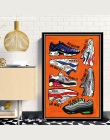 Michael Jordan buty plakat Air Max buty Sneaker plakaty i reprodukcje na płótnie malarstwo ścienne obraz do salonu wystrój domu