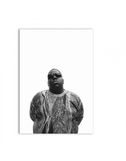 Biggie Smalls Rap, gdy jest możliwość ściągnąć fonogram minusowy (płótnie zdjęcia na płótnie plakat na ścianie, cieszącej się zł