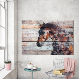 HDARTISAN Wall Art koń malarstwo druk na płótnie zwierząt obraz ozdobny dla pokoju gościnnego bez ramki