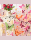 Hot sprzedaży 200 cm x 100 cm Butterfly drukuj Sheer panel okienny zasłony pokój dzielnik nowy do salonu sypialni LW504