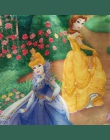 Różowy Cartoon księżniczka zasłony dla dzieci sypialnia niebieski materiał na zasłony dla dziewczynek pokój gotowe zasłony zacie