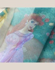 Różowy Cartoon księżniczka zasłony dla dzieci sypialnia niebieski materiał na zasłony dla dziewczynek pokój gotowe zasłony zacie