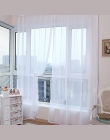 1 sztuk europejski i amerykański styl biały okno przesiewowe stałe zasłony drzwiowe zasłona panelowa Sheer Tulle do salonu L4